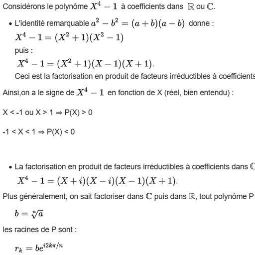 Algebre