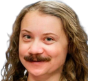 :gretamoustache: