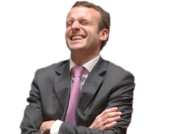 :Macron_rire_bras: